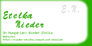 etelka nieder business card